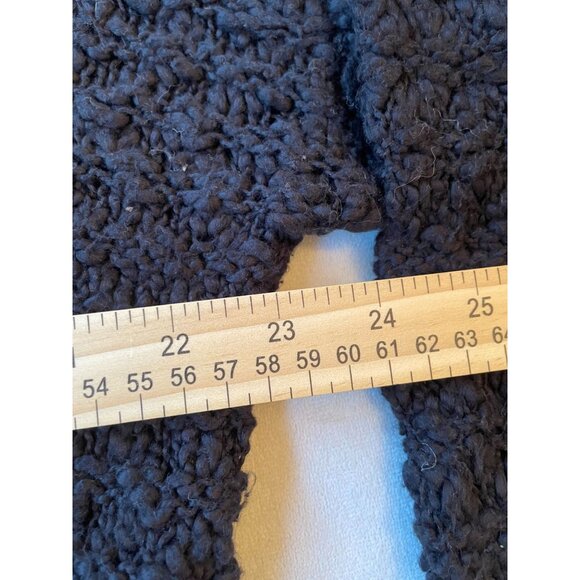 Kimchi Blue Womens Medium Black Textured Knit Sweater Cotton Viscose - Picture 6 of 10